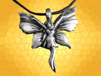 Pendentif Fe Collier Ferie Papillon Faerie Fantasy ANG135