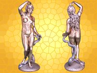 Figurine EVE Statuette Antique Femme et Serpent ANT30074