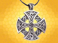 Pendentif Celte Bijou Celtique Croix de Nevern Roue Symbolique CEL60
