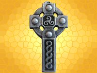 Pendentif celtique Croix celtique Argent antique CEL65