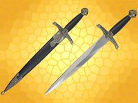 Dague LANCELOT Fourreau Épée Moyen Age Médiévale KN606