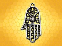 Pendentif Symbolique Main de Fatma Religieux Porte Bonheur REG998