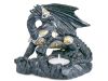 Bougeoir Dragon Guerrier en Armure Fantasy Gothique DRA423-B