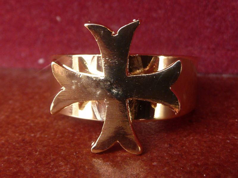 Bague croix online templier