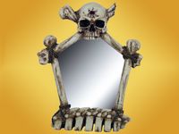 Miroir Squelette Crânes et Ossements Gothique  DOD159