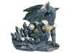 Bougeoir Dragon Guerrier en Armure Fantasy Gothique DRA423-A