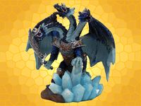 Dragon Glaces Tricphale Bleu Paillet Sabre DRA360120A